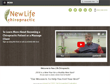 Tablet Screenshot of mynewlifechiro.com